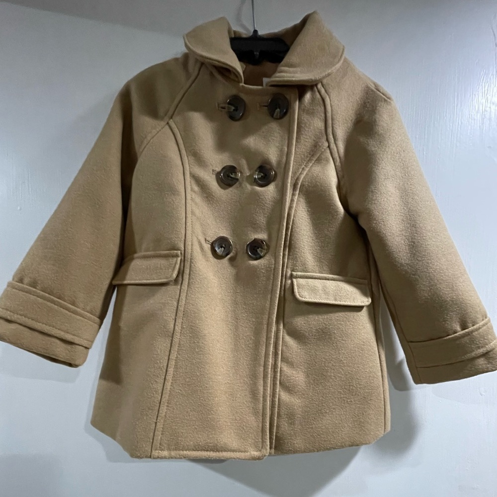Girls peacoat camel tan NEW without tags